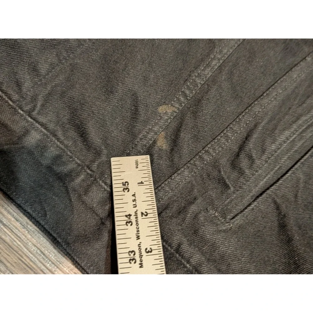 Levis 70699-4159 Black Trucker Jacket Plaid Flannel Lined Large 90s USA Made - Picture 5 of 9